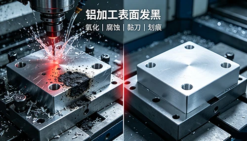 Incluso con el mejor fluido de corte, la superficie del aluminio todav&iacute;a se vuelve negra durante el mecanizado. &iquest;Qu&eacute; hacer?